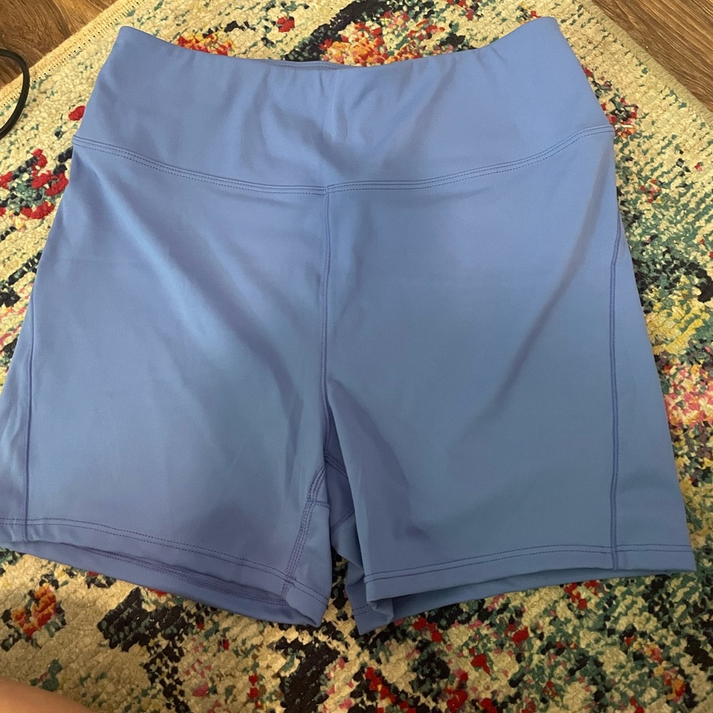 Purple/blue biker shorts
